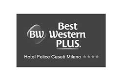 Logo della catena alberghiera Best Western plus.