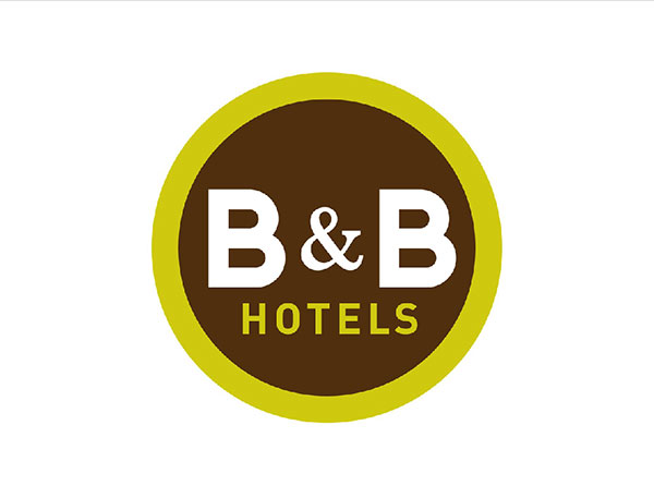 Il logo della catena alberghiera B&B Hotels.