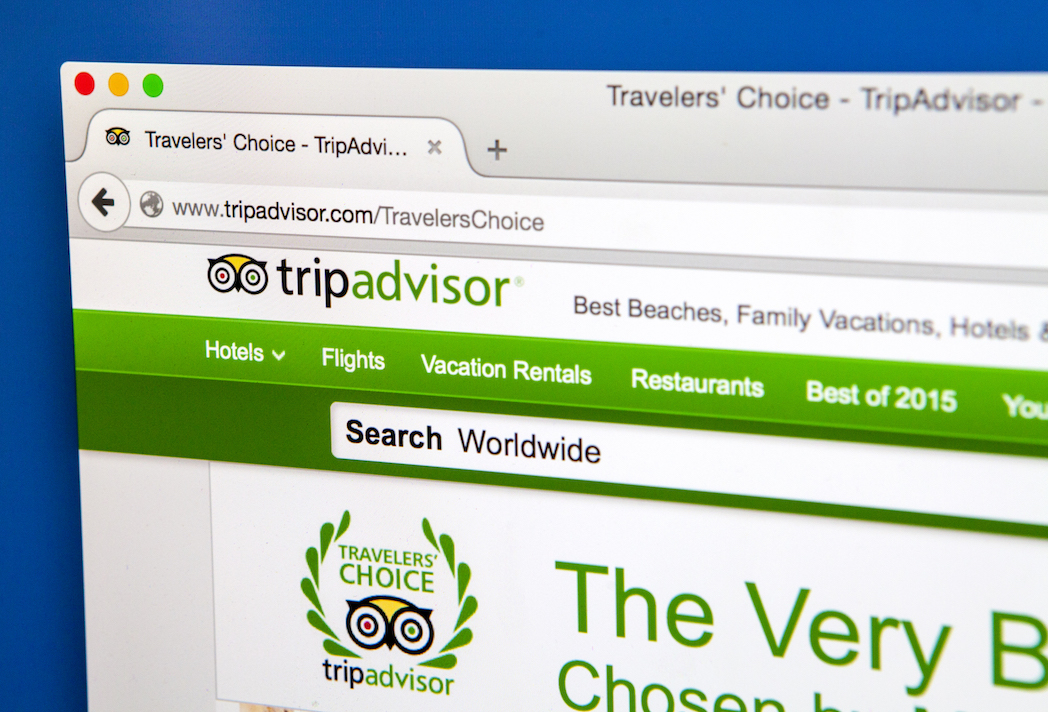 TripAdvisor Homepage